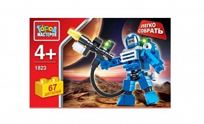 Конструктор - Космический Воин из серии Легко Собрать, 67 деталей (Город Мастеров, AA-1823-Rsim)